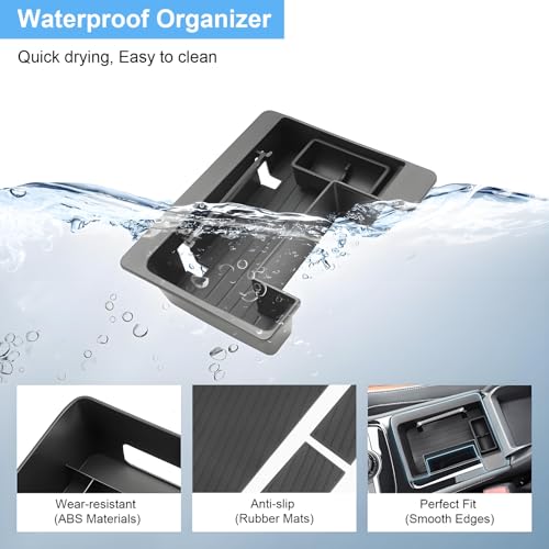 2025 2026 Tiguan Center Console Organizer Front, for VW Tiguan - Product Imagery