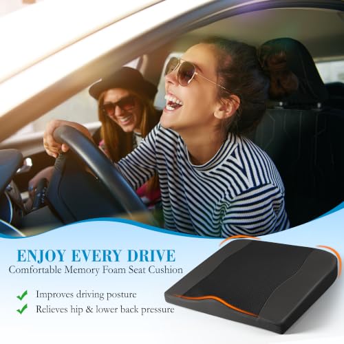 Lofty Aim Car Seat Cushion, Memory Foam Car Seat Cushions for - Product Imagery