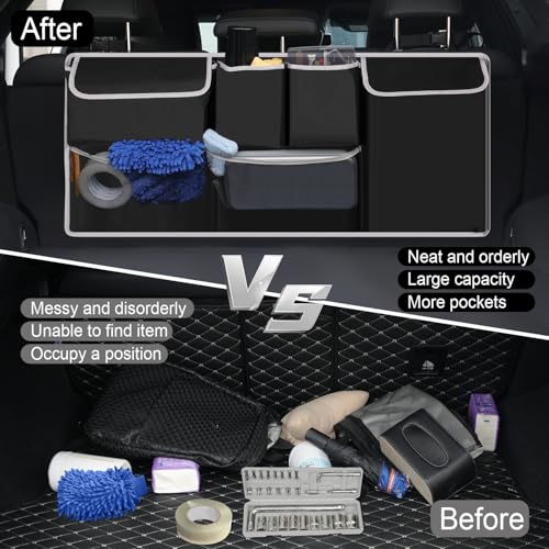 UYYE Trunk Hanging Organizer, Backseat Bag, Car Interior - Product Imagery