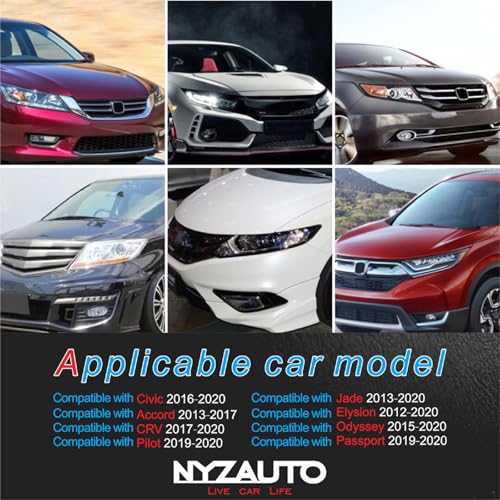 NYZAUTO Anti-Slip Performance Foot Pedal Pads kit Compatible - Product Imagery
