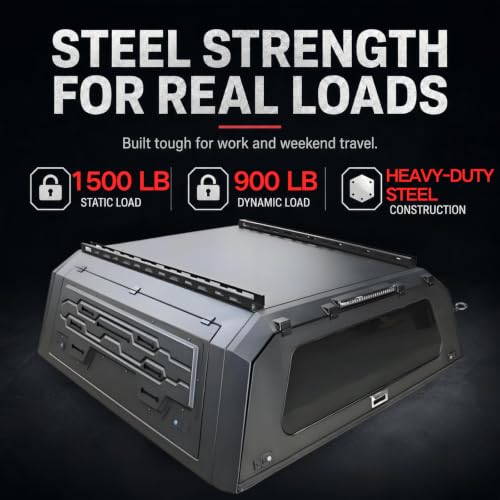 Truck Bed Cap Topper for Ford F-150 2016-2026 6.5FT Bed - Product Imagery