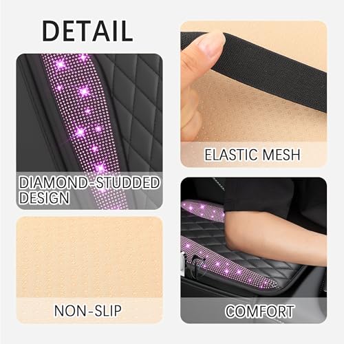 IHOTDER Bling Rhinestones Center Console Covers for - Product Imagery