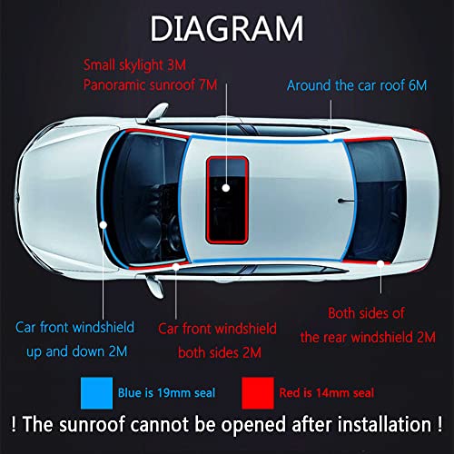 16.4Ft Car Weather Stripping,T-Shape Cuttable Car Windshield - Product Imagery