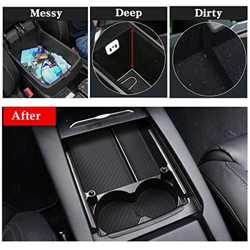 Jaronx Compatible with Tesla Model X/S Center Console Organizer - Product Imagery