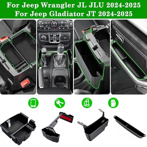 Eamplest Center Console Organizer for Jeep Wrangler & Gladiator - Product Imagery