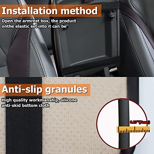 Moly Magnolia Car Center Console Pad, Red - Product Imagery