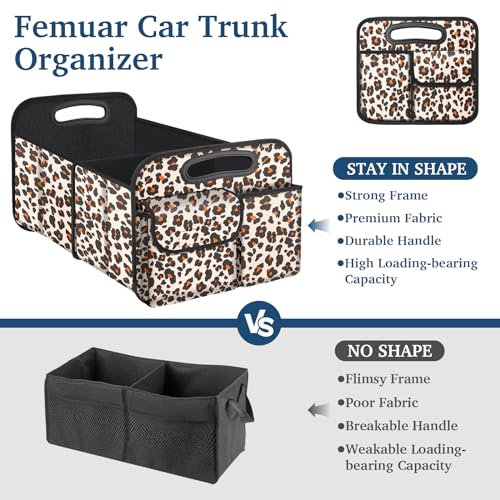 Femuar Car Trunk Organizer, Trunk Storage Organizer with Large - Product Imagery