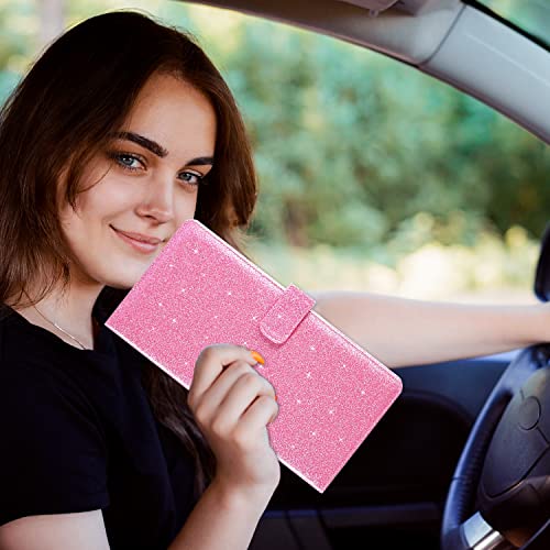 RSAquar Car Registration & Insurance Holder - Leather Glove Box - Product Imagery