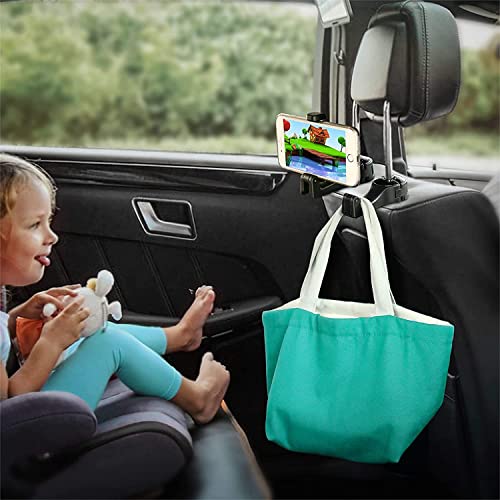 TOOVREN Upgraded 2 Pack Car Headrest Hidden Hook 2 in 1 Car Seat - Product Imagery