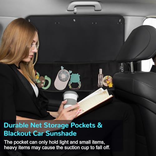 Car Sun Shade Side Window, 2 Pcs Blackout Car Window Shade for - Product Imagery