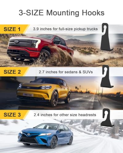 Headrest Cup Holder for Back Seat, Stable Spill-Resistant Drink - Product Imagery
