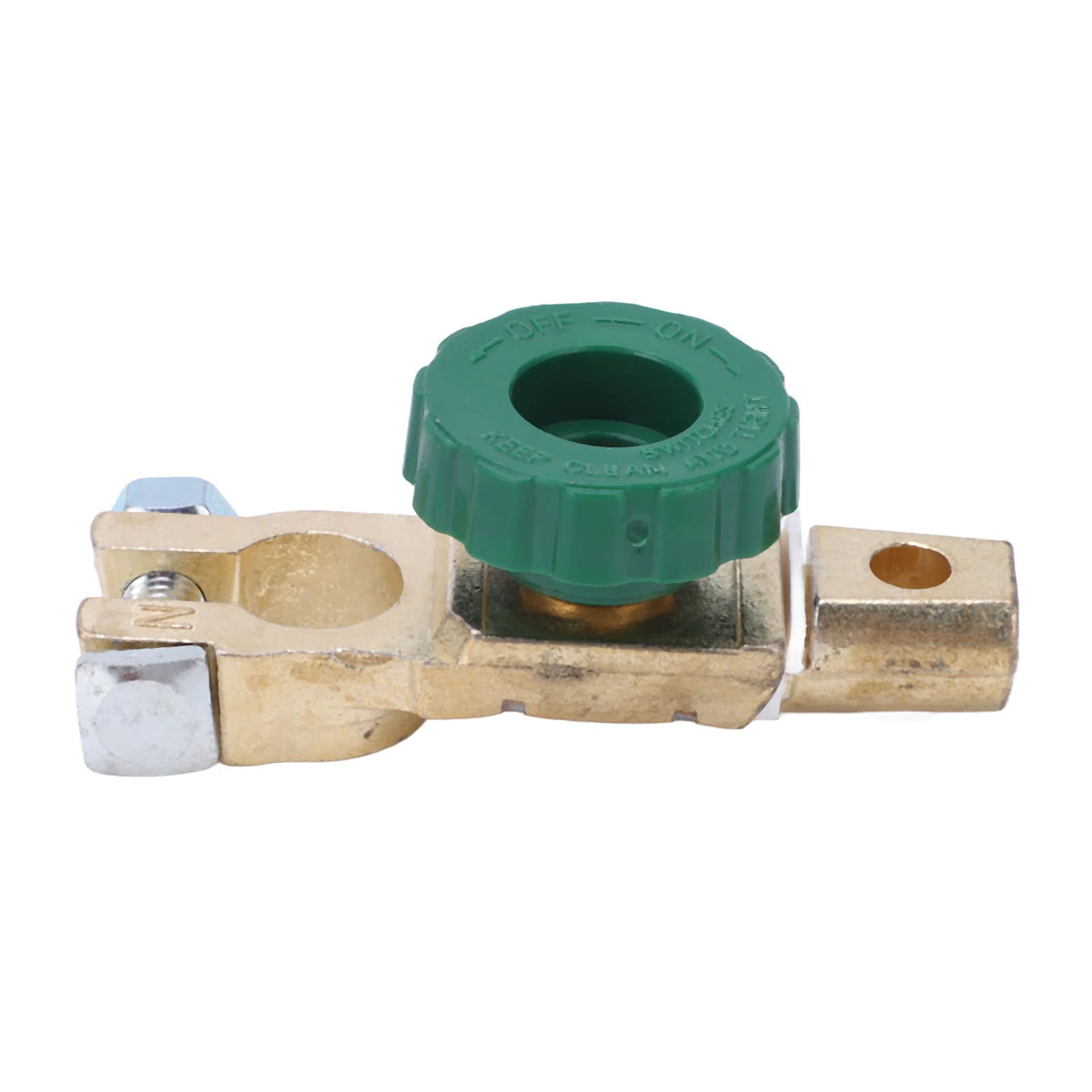 Switch Isolator , Brass Plated Zinc Alloy Knob Type Top Post - Product Imagery