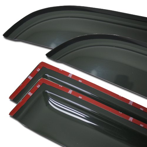 WV-633 Outside Mount Window Visor Deflector Rain Guard Dark - Product Imagery