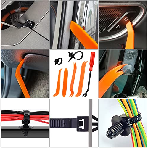 1365Pcs Car Push Retainer Clips Body Clips Plastic Fasteners Kit - Product Imagery