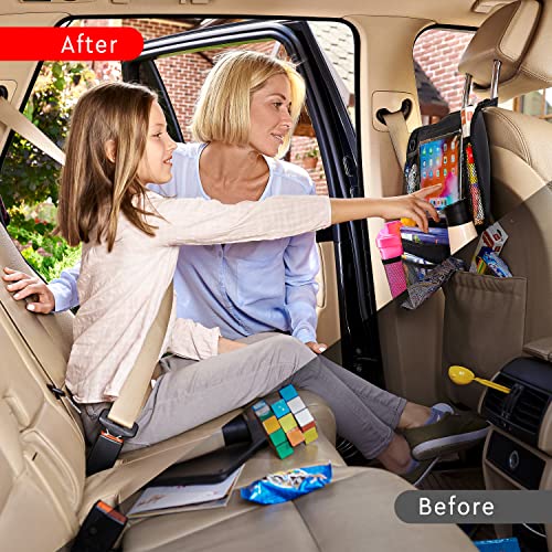 Helteko Backseat Car Organizer, Kick Mats Back Seat Protector - Product Imagery