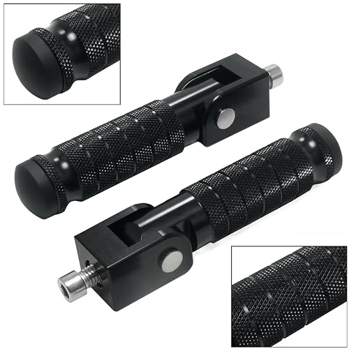 M8 Universal CNC Motorcycle Foot Pegs Degree Foldable Bike Pegs - Product Imagery