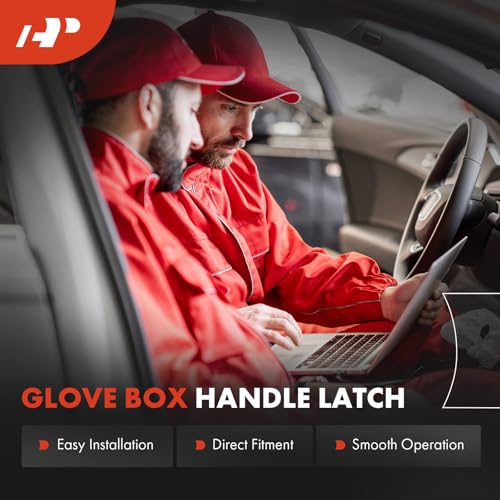 A-Premium Black Glove Box Handle Latch - Product Imagery