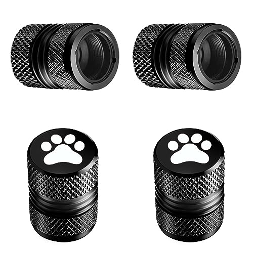 Tire Valve Stem Caps - 4 Pack Anti-Corrosion Premium Anodized - Product Imagery