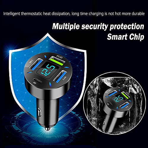 Car Charger 66W Super Fast Charging with USB PD&QC - Product Imagery