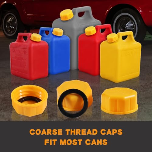Mapleza 15 Pack Replacement Gas Can Caps - Product Imagery