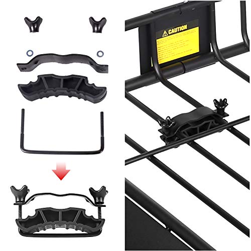 XCAR Roof Rack Basket with Extension, 64" x 39" Rooftop Cargo - Product Imagery