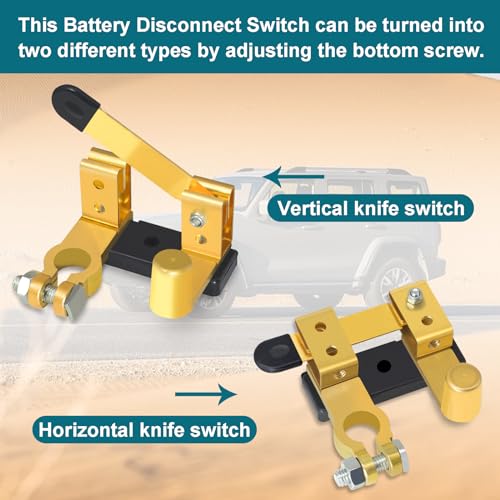 Battery Disconnect Switch, Battery Cut Off Shut Off Kill Switch - Product Imagery