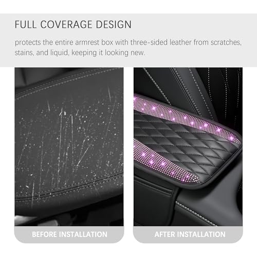 IHOTDER Bling Rhinestones Center Console Covers for - Product Imagery