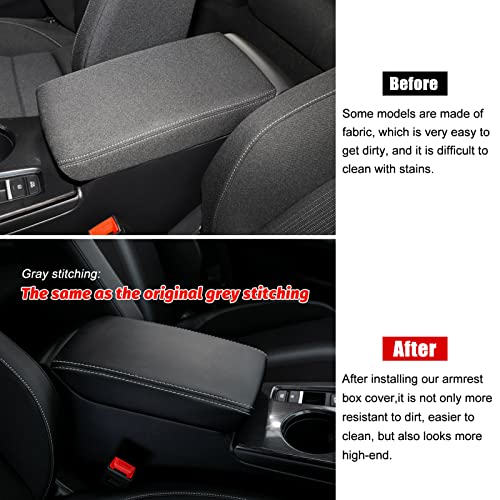 CKE for Honda Civic 2022-2026 Armrest Cover -Black (Gray line) - Product Imagery