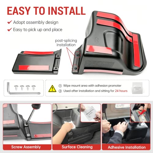 Wheel Well Storage Bin Fit for 2018-2023 Jeep Wrangler JL JLU - Product Imagery