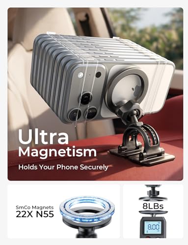 LISEN for MagSafe Car Phone Mount -Strong Magnets Magnetic Phone - Product Imagery