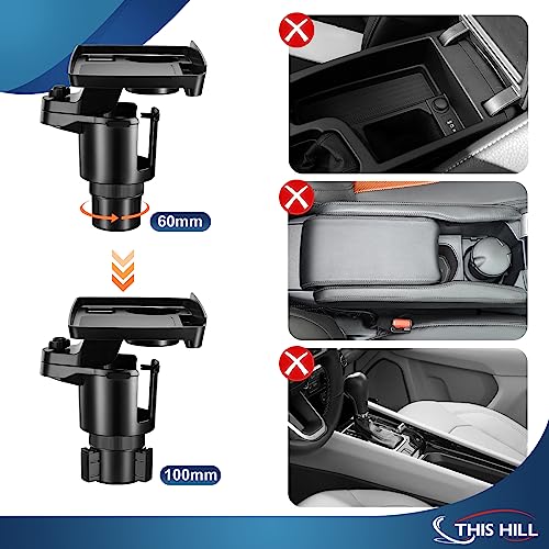 This Hill Car Cup Holder Tray 2-in-1 Detachable Car Food Table - Product Imagery