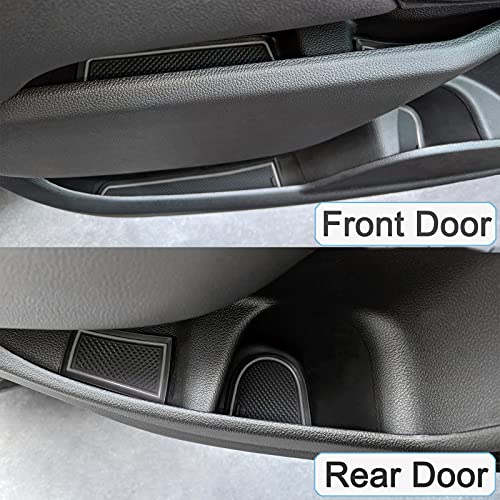 Cup Holder Door Pocket Inserts for Colorado Canyon 2015-2022 Gray - Product Imagery