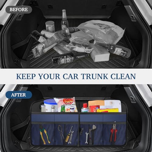 Femuar Car Trunk Organizer, Collapsible, Waterproof, Non-Slip, - Product Imagery