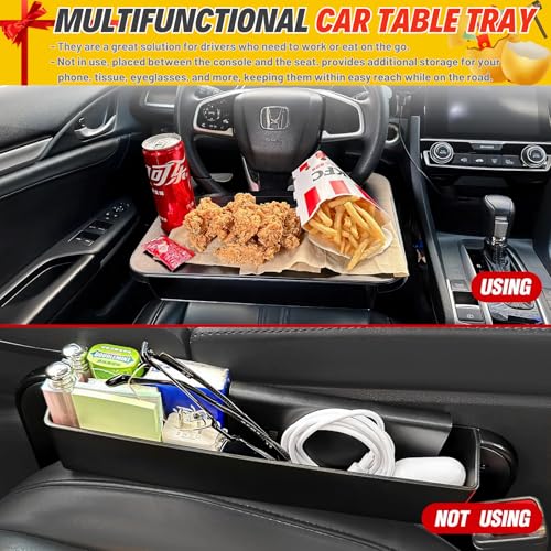 2-in-1 Steering Wheel Desk - Steering Wheel Tray Table with Seat - Product Imagery