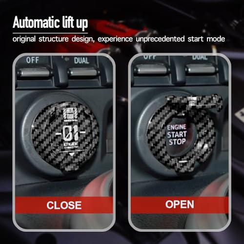 Original Push Start Button Cover, Metal Mecha Car Engine Start - Product Imagery