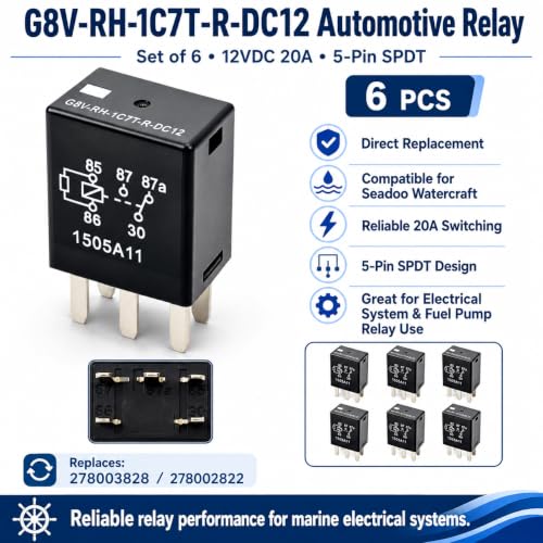Relay G8V-RH-1C7T-R-DC12 (Set of 6) 278003828 278002822 12VDC - Product Imagery