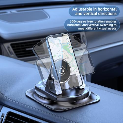 Car Phone Holder 360 Degree Rotation, Non-slip Car Navigation - Product Imagery
