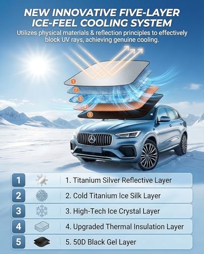 Windshield Sun Shade for Porsche Cayenne Front Window Shades - Product Imagery