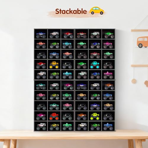Krafetto 2 Pack 15-Slot Monster Truck Display Shelves, Wall - Product Imagery