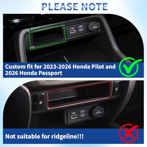 Center Console Storage Tray for 2023-2026 Honda Pilot & 2026 - Product Imagery