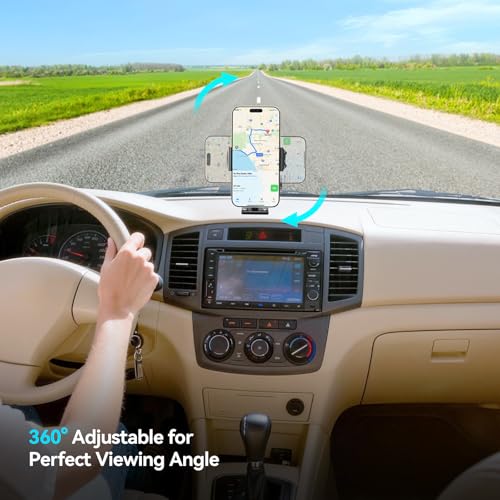 MAGJIEYX Car Phone Holder for Truck/Wall/Boat, Drill-Base Mount - Product Imagery