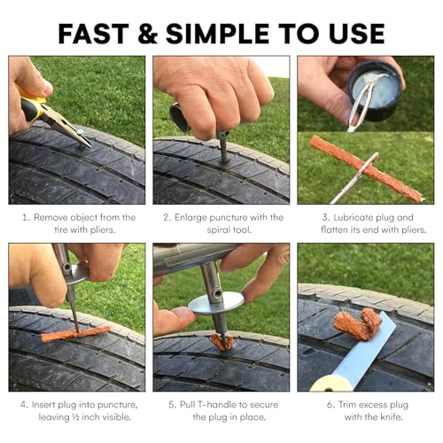 Boulder Tools Tire Plug Kit - Professional Tire Repair Kit - Product Imagery