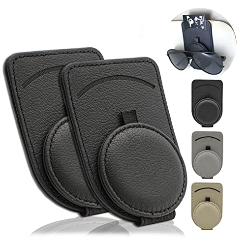 Sunglass Holder for Car Visor, Magnet Adsorbed Sunglasses Holder - Product Imagery