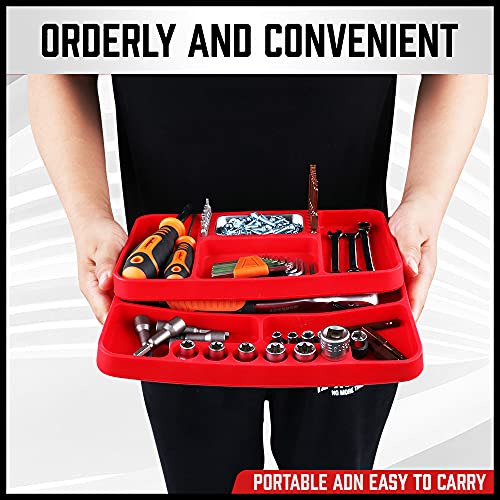 SEDY Premium Silicone Tool Tray, Automotive Non-Slip Flexible - Product Imagery