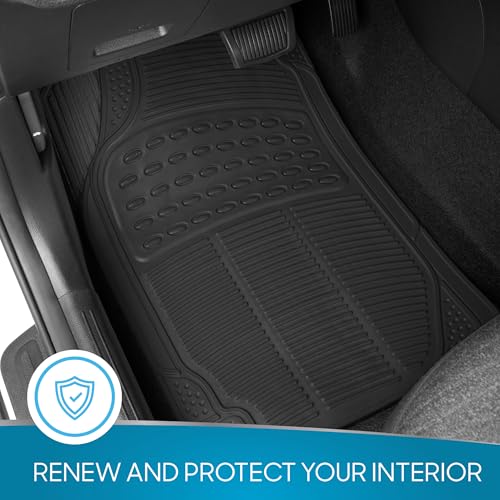 BDK Floor Mats, 4-Piece All-Weather Car Mat with Universal Fit - Product Imagery