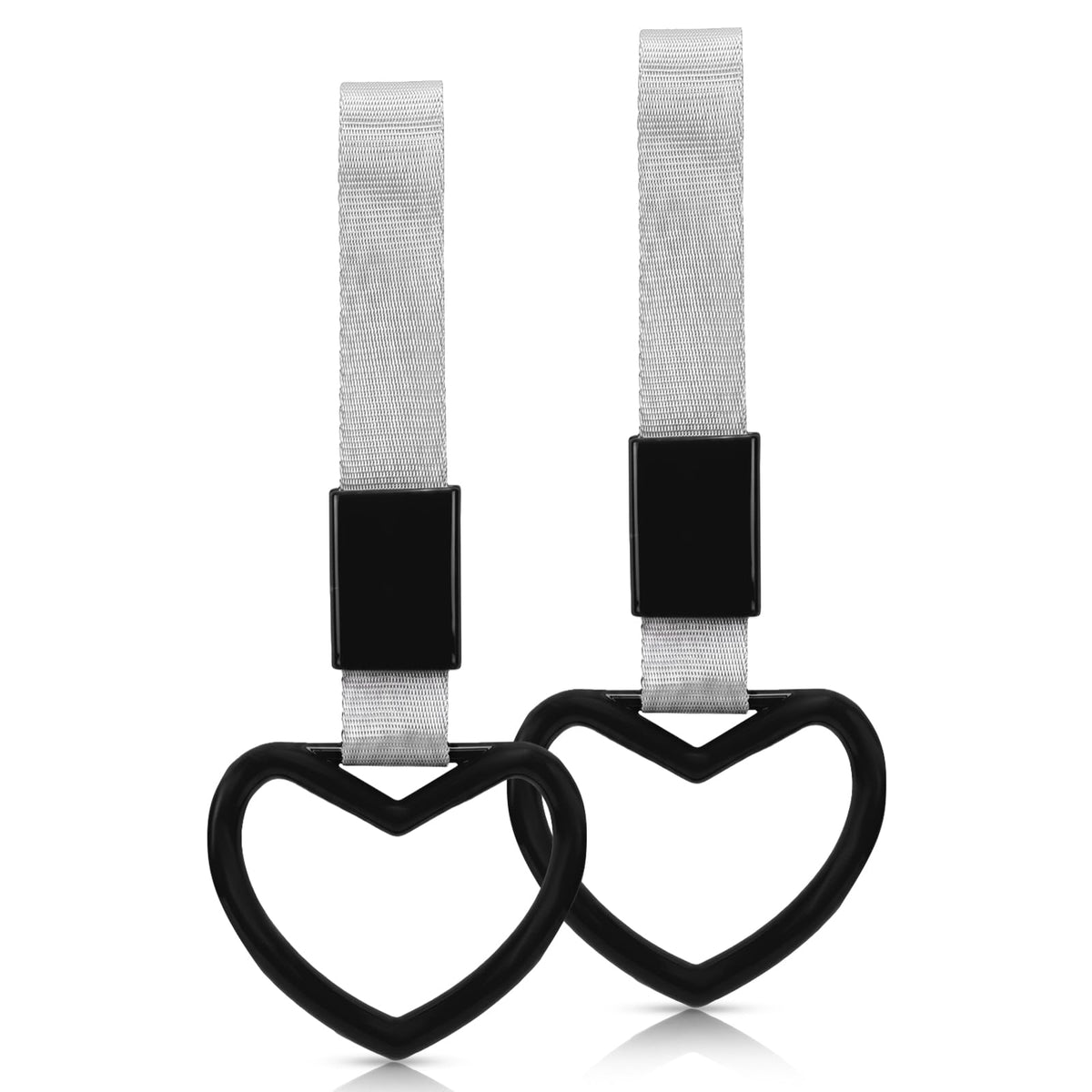 2 Pcs Heart Shaped Car Handle Strap – JD M Drift Charm Rear - Product Imagery