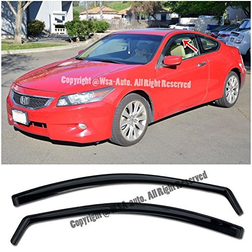 EOS Smoke Tinted JDM Style Side Window Visor Rain Guard - Made - Product Imagery