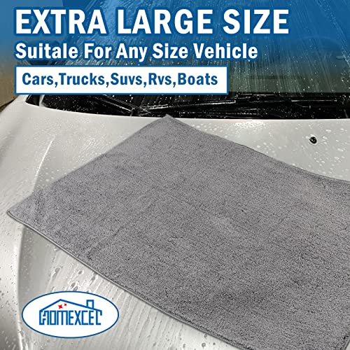 HOMEXCEL Professional Large Microfiber Car Drying Towels 2 Pack, - Product Imagery