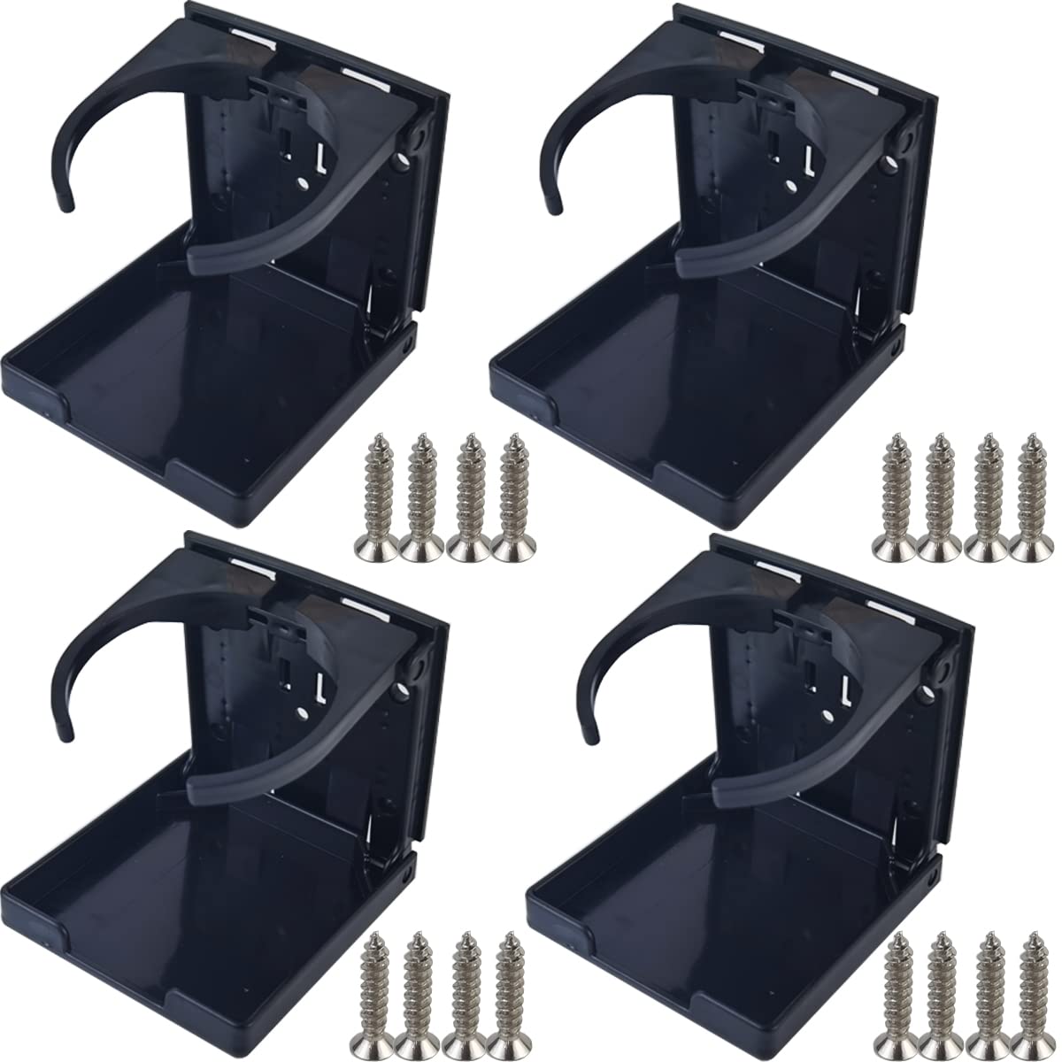 NSBELL 4PCS Adjustable Folding Drink Holder Universal Car Cup - Product Imagery
