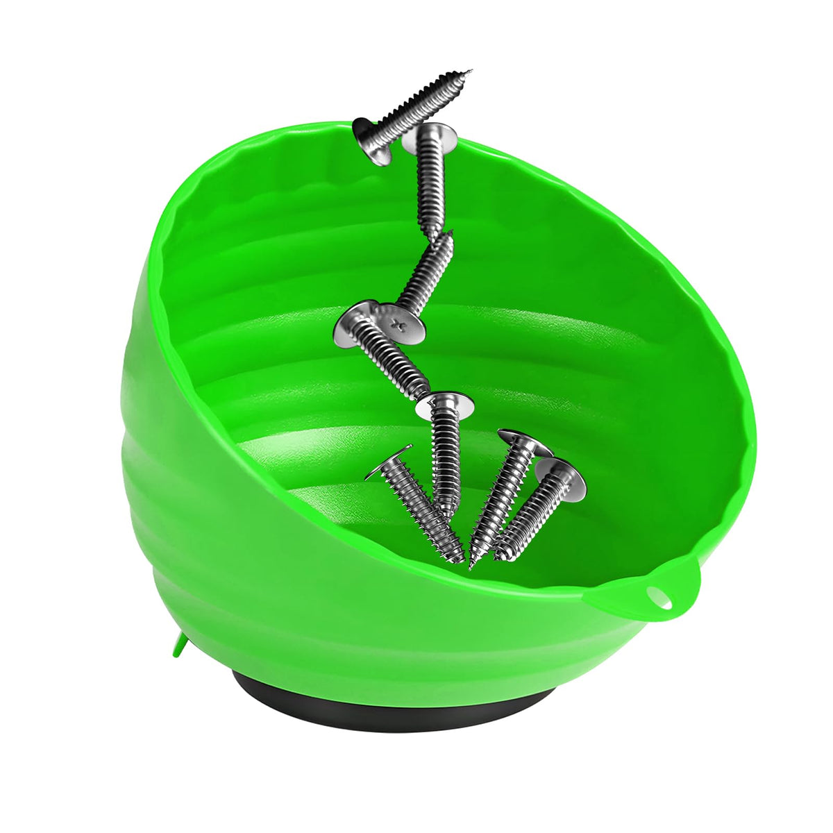 Magnetic Nut Cup, 6 Inch Cup Diameter Curved Magnetic Screws - Product Imagery